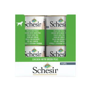 16x Schesir Hondenvoer Kip Erwten in Gelei 285 gr