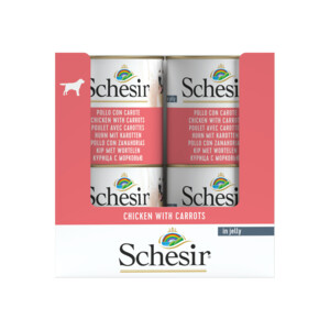 16x Schesir Hondenvoer Kip Wortel in Gelei 285 gr