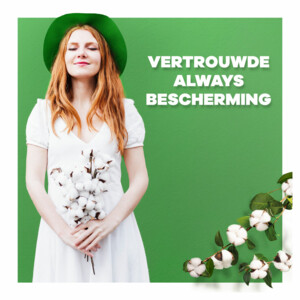 10x Always Maandverband Bio Cotton Protection Ultra Long met Vleugels - 23.17 euro