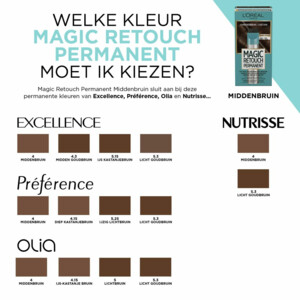 3x L'Oréal Magic Retouch Permanent 4 Middenbruin - 29.69 euro
