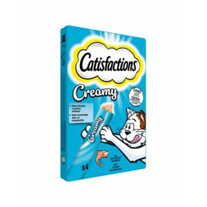 6x Catisfactions Kattensnack Zalm Creamy - 16.1 euro