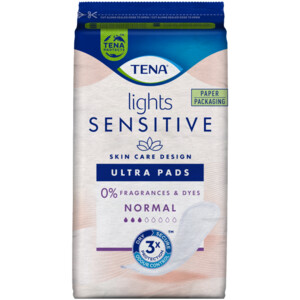 3x TENA Sensitive Lights Ultra Pads Normal - 13.03 euro