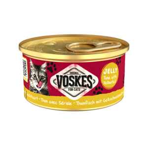 24x Voskes Kattenvoer Nat Tonijn met Geelstaart 85 gr