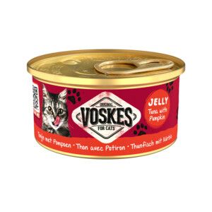 24x Voskes Kattenvoer Nat Tonijn met Pompoen 85 gr