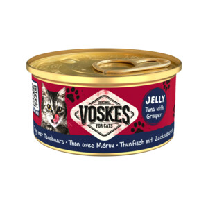 24x Voskes Kattenvoer Nat Tonijn met Tandbaars 85 gr