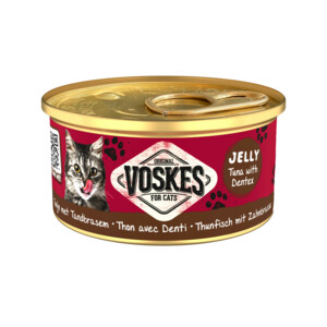 24x Voskes Kattenvoer Nat Tonijn met Tandbrasem 85 gr