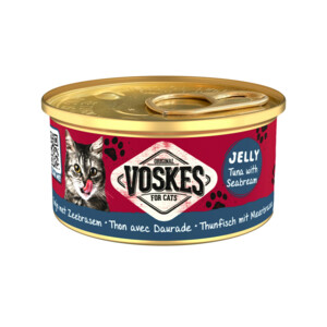 24x Voskes Kattenvoer Nat Tonijn met Zeebrasem 85 gr