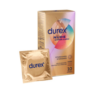 6x Durex Condooms Nude Extra Lube - 65.49 euro