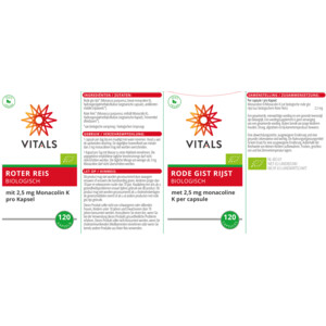 2x Vitals Rode Gist Rijst Bio - 32.88 euro