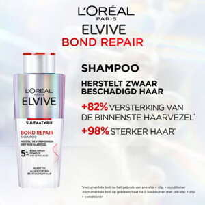 3x L'Oréal Elvive Bond Repair Shampoo - 31.48 euro
