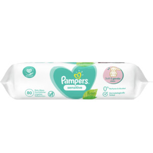 15x Pampers Sensitive Parfumvrij Babydoekjes - 28.69 euro