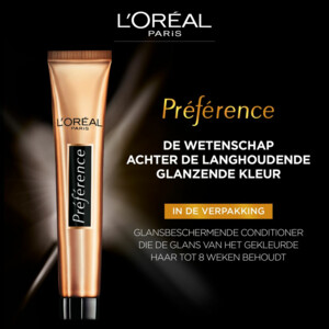 L'Oréal Préférence Permanente Haarkleuring 5.25 IJzig Lichtbruin - 22.99 euro