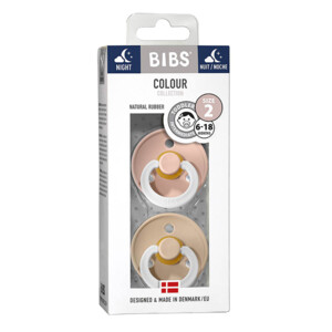 Bibs Fopspeen Maat 2 6-18 mnd Glow Vanilla Blush - 11.35 euro