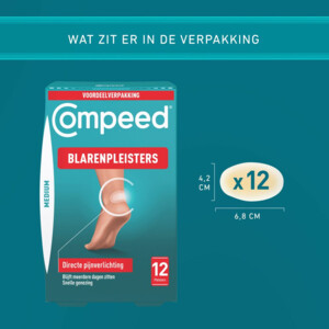 2x Compeed Blarenpleister Medium Hiel - 20.23 euro