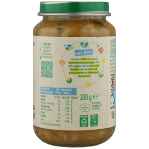 6x Olvarit Maaltijd 8+m Courgette, Witvis & Rijst - 12.17 euro