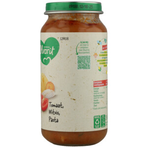 6x Olvarit Maaltijd 12+m Tomaat Witvis Pasta - 13.65 euro