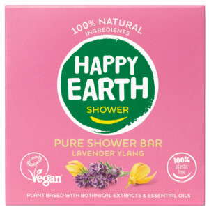 6x Happy Earth 100% Natuurlijke Shower Bar Lavender Ylang - 39.15 euro