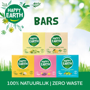 6x Happy Earth 100% Natuurlijke Shower Bar Jasmine Ho Wood - 39.15 euro