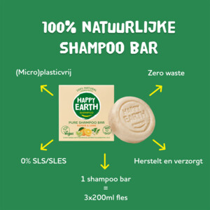 Happy Earth 100% Natuurlijke Shampoo Bar Repair & Care - 5.59 euro