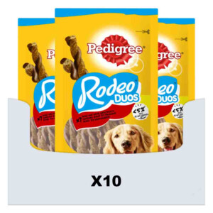 10x Pedigree Rodeo Kauwsticks Duo Hondensnacks Rund & Kaas