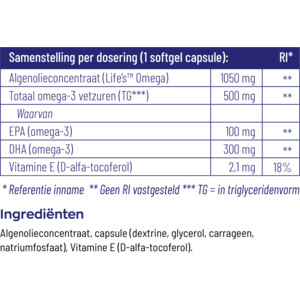 2x Vitakruid Omega 3 1000 TG Vegan - 60.36 euro
