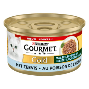 24x Gourmet Gold Blik Malse Lekkernijen Zeevis 85 gr