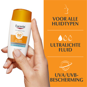 Eucerin Sun Hydro Protect Ultralichte Fluid SPF 50+ - 24.99 euro