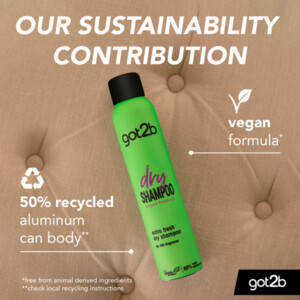 6x Got2b Droogshampoo Fresh & Fabulous - 25.42 euro