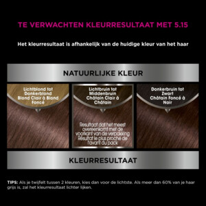 3x Garnier Olia Permanente Crèmekleuring 5.15 Kastanje Lichtbruin - 42.61 euro