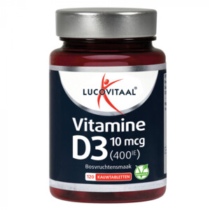 Lucovitaal D3 10 mcg (400Ie) Vitamine Vegan Kauwtabletten - 6.99 euro
