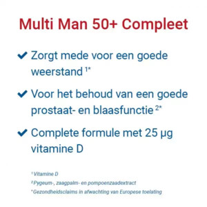 Vitalize Multi Man 50+ - 16.95 euro
