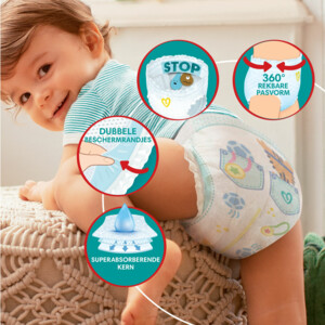 Pampers Baby Dry Luierbroekjes Maat 3 (6-11 kg) - 59.99 euro