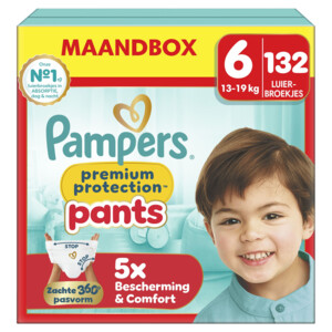 Couches-culottes Pampers Premium Protection Taille 6 (15kg+) - Lot De 15, Protection 12h, Extra Large