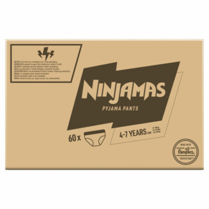 Pampers Ninjamas Nachtluiers Maat 7 (4-7 jaar) Jongen - 44.99 euro