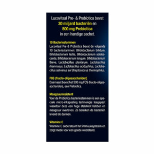 2x Lucovitaal Pre & Probiotica - 11.99 euro