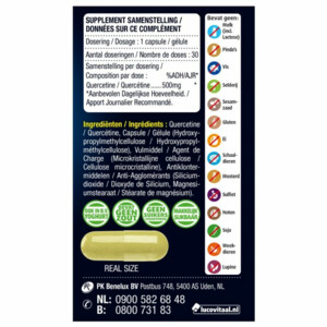 3x Lucovitaal Quercetine 500mg - 19.18 euro