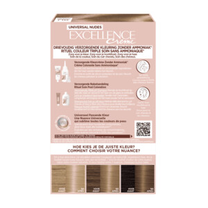 L'Oréal Excellence Crème Universal Nudes Permanente Haarkleuring 8U Universeel Lichtblond - 15.69 euro