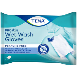 TENA Proskin Wet Wash Gloves Zonder Parfum - 2.49 euro