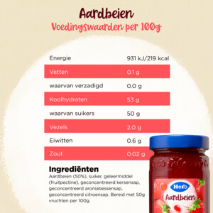 Hero Fruitspread Aardbeien - 2.79 euro