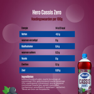 Hero Cassis Zero - 2.69 euro