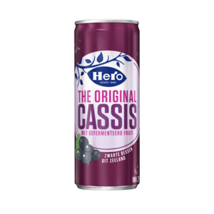 Hero Cassis Blikjes 4-pack - 2.99 euro