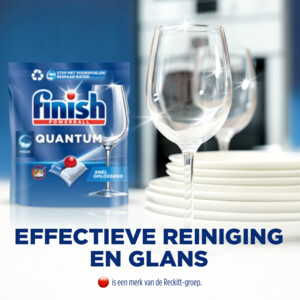 6x Finish Vaatwastabletten Quantum All-in-1 Regular - 74.66 euro