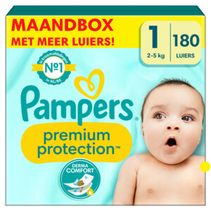 Pampers Premium Protection Luiers Maat 1 en Harmonie Aqua Billendoekjes 720 stuks Pakket - 79.89 euro