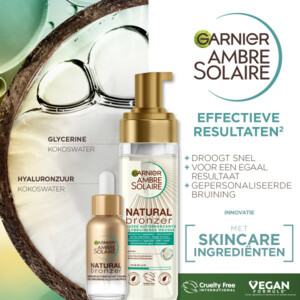 Garnier Ambre Solaire Natural Bronzer Zelfbruinende Gezichtsdruppels - 22.99 euro
