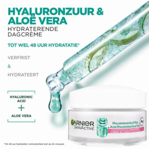 3x Garnier SkinActive Hyaluronzuur Aloë Vera Hydraterende Dagcrème - 44.98 euro