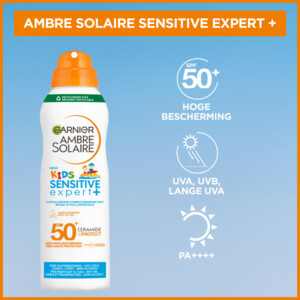 Garnier Ambre Solaire Sensitive Expert+ Kids Zonnebrandspray Mist SPF 50+ - 25.99 euro