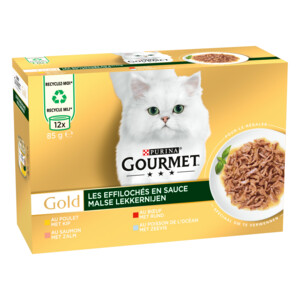 Gourmet Gold Blik Malse Lekkernijen Multipack 12 x 85 gr