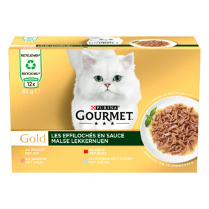 Gourmet Gold Blik Malse Lekkernijen Multipack 12 x 85 gr