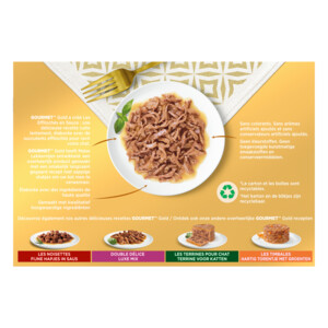 Gourmet Gold Blik Malse Lekkernijen Multipack 12 x 85 gr