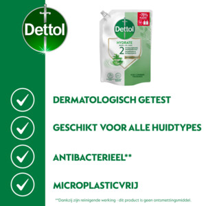 6x Dettol Refill Handzeep Hydrating Aloe Vera - 28.25 euro